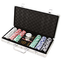 Фотография Набор из 300 премиальных фишек для покера с номиналом (Premium) [=city]